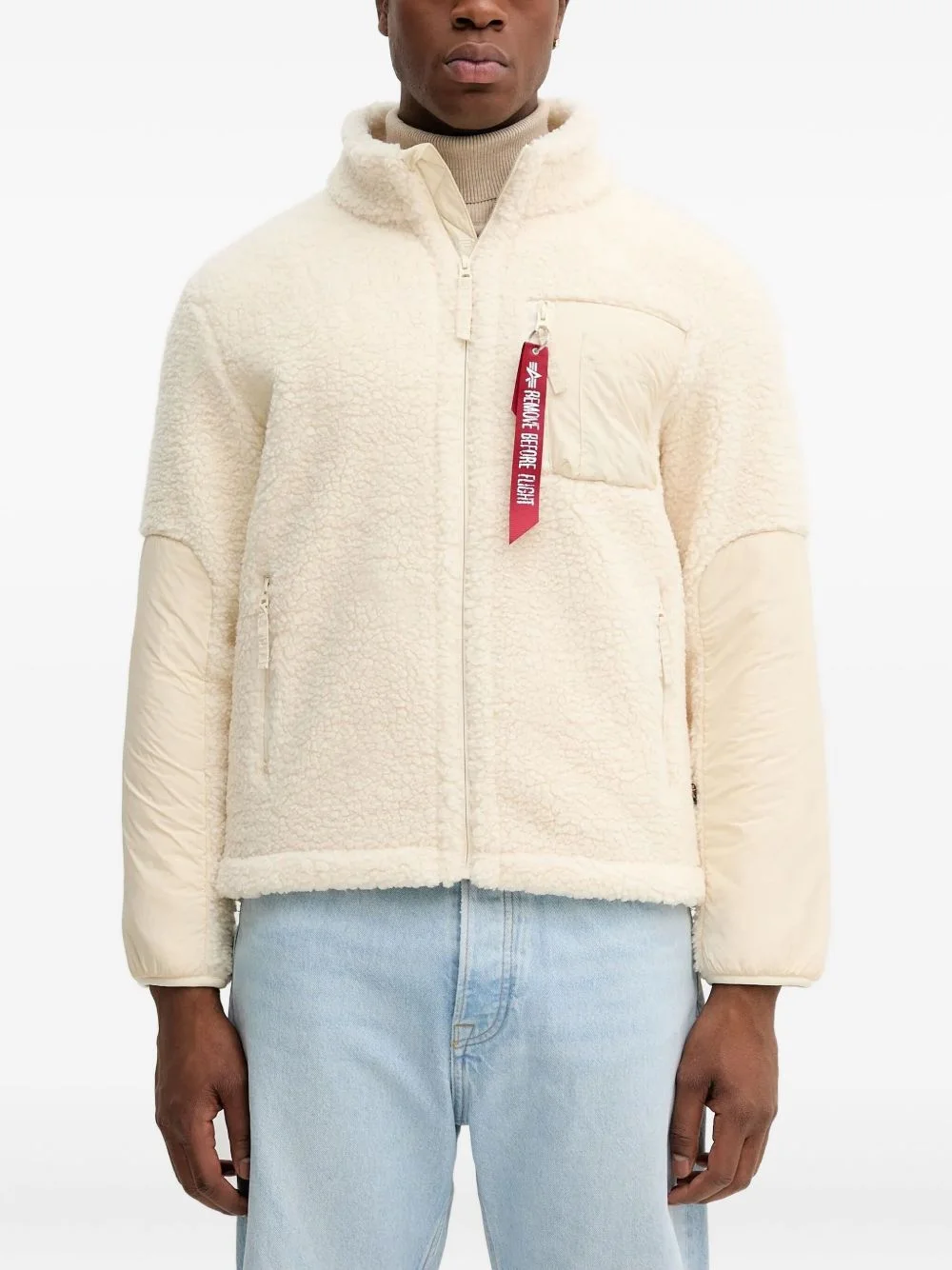 zip-pocket fleece jacket - 1