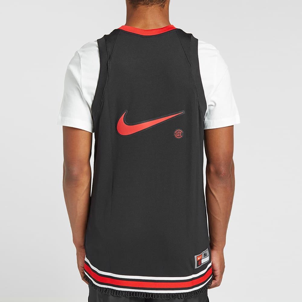 Nike x Clot Crossover Nrg Ge Jersey Basketball Vest Black Red Blackred CK0094-010 - 3