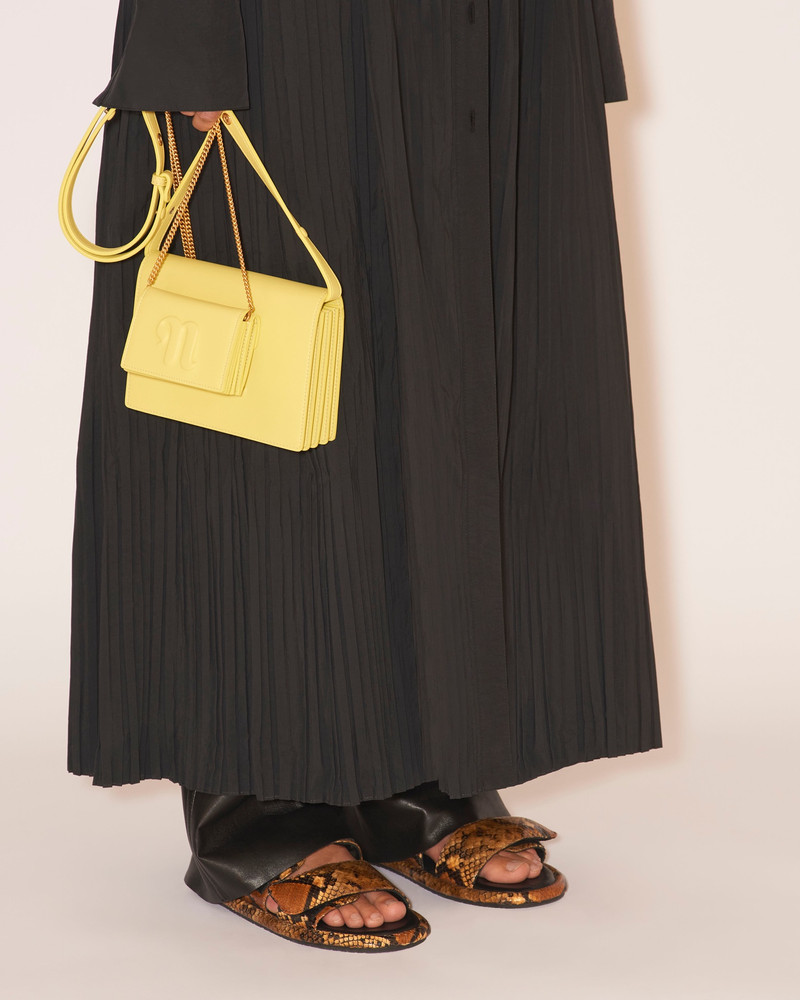 THE CONCERTINA MINI - Card holder with chain - Yellow 4