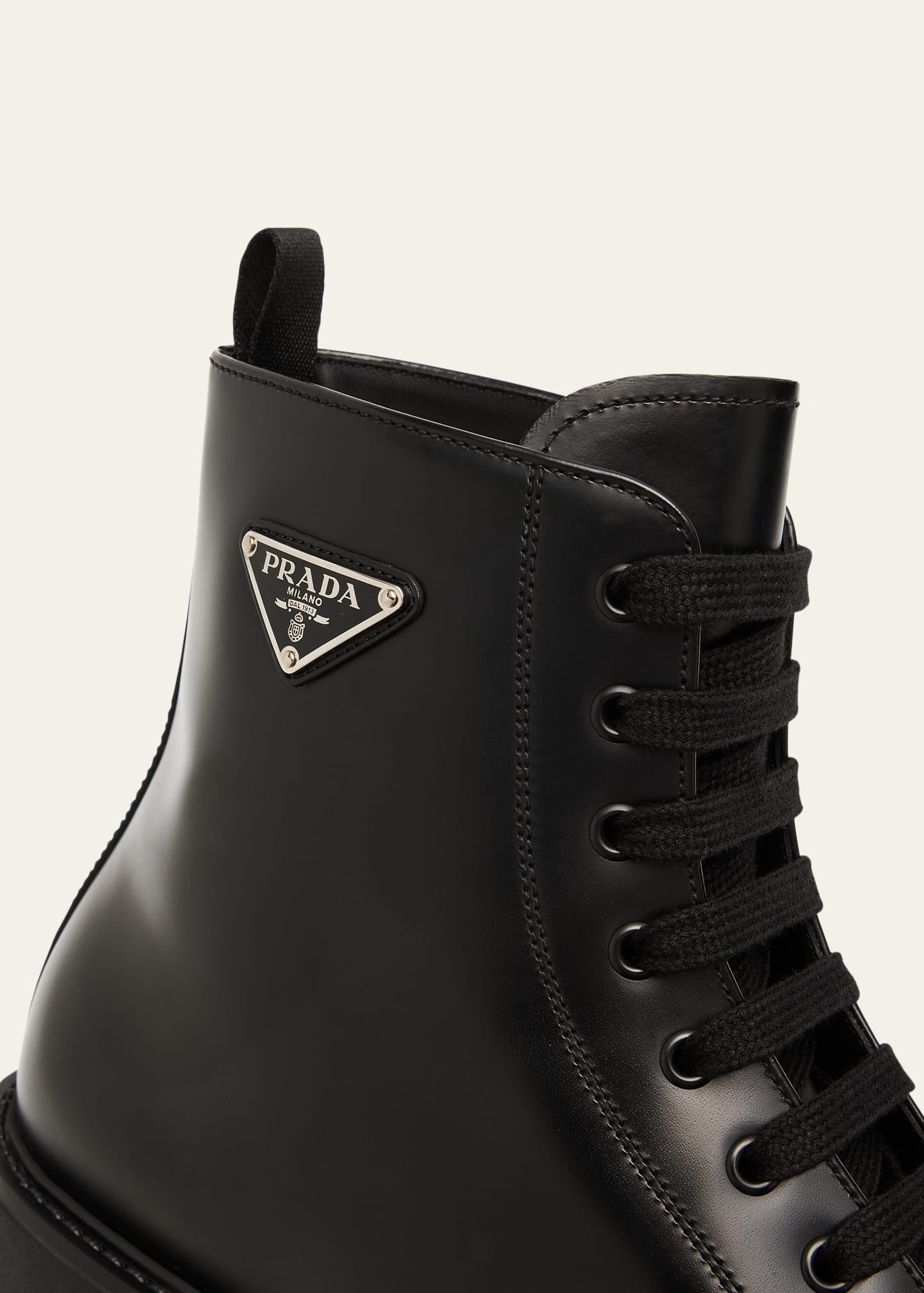 Men's Leather Combat Boots - 3