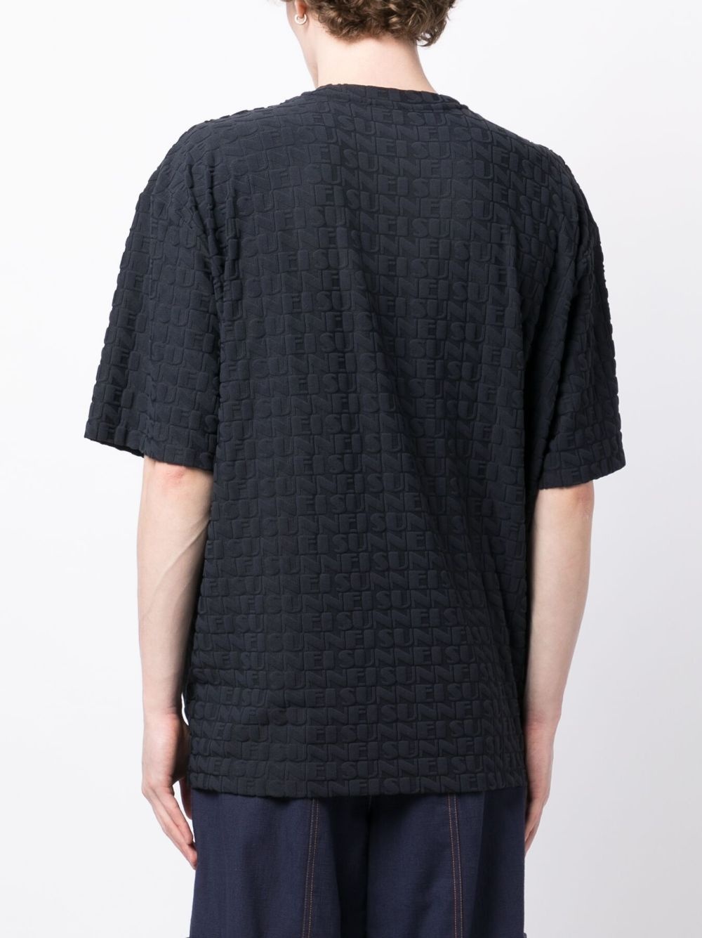 logo-embossed jersey T-shirt - 5
