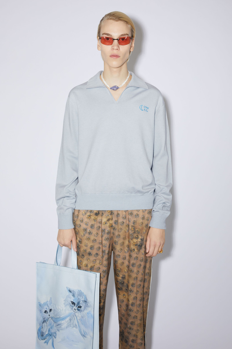 Acne Studios Polo jumper - Pale blue outlook
