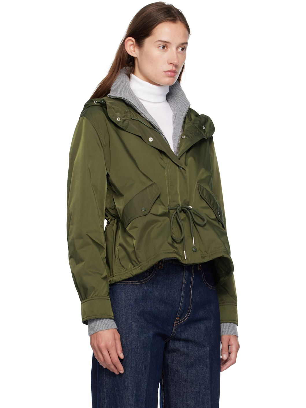Green Noizay Hooded Parka Jacket - 2
