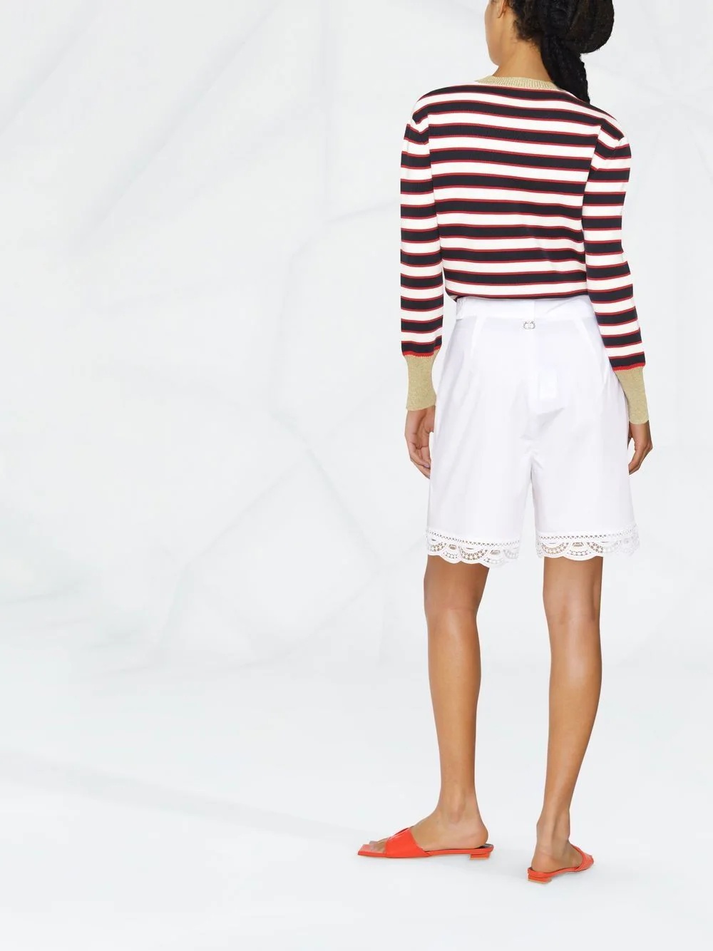 striped cotton jumper - 3