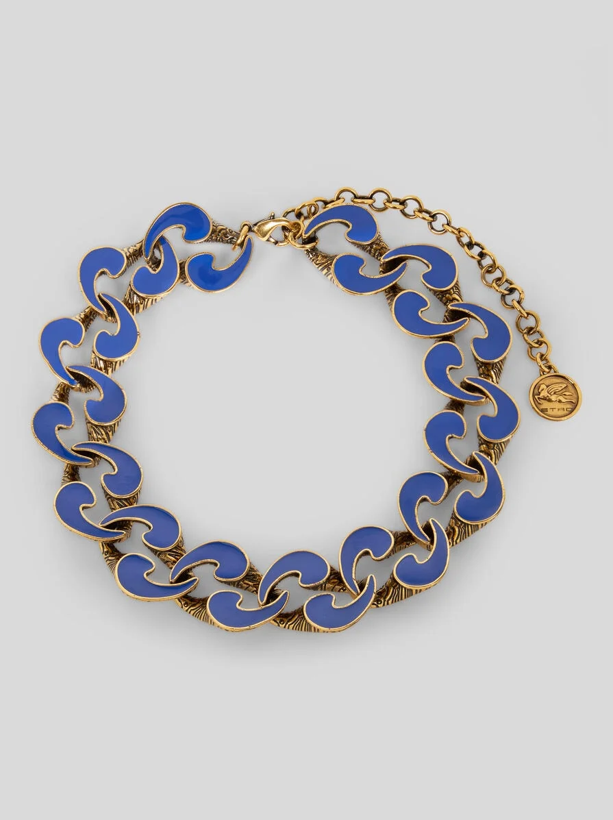 ENAMELLED PAISLEY NECKLACE - 1