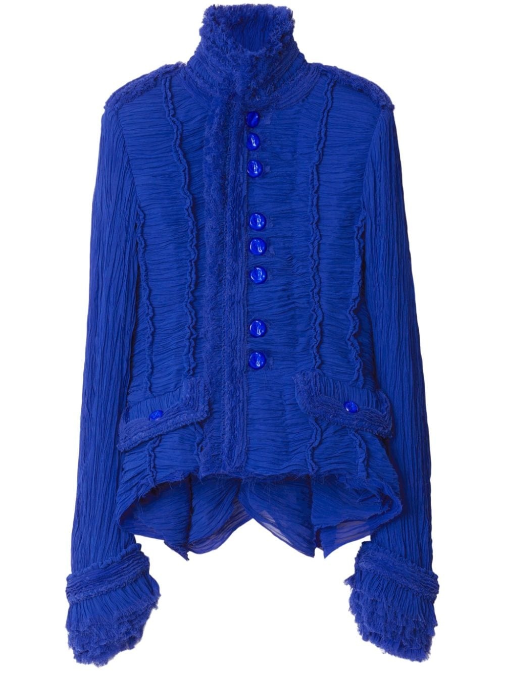 pleated tailored jacket - 1