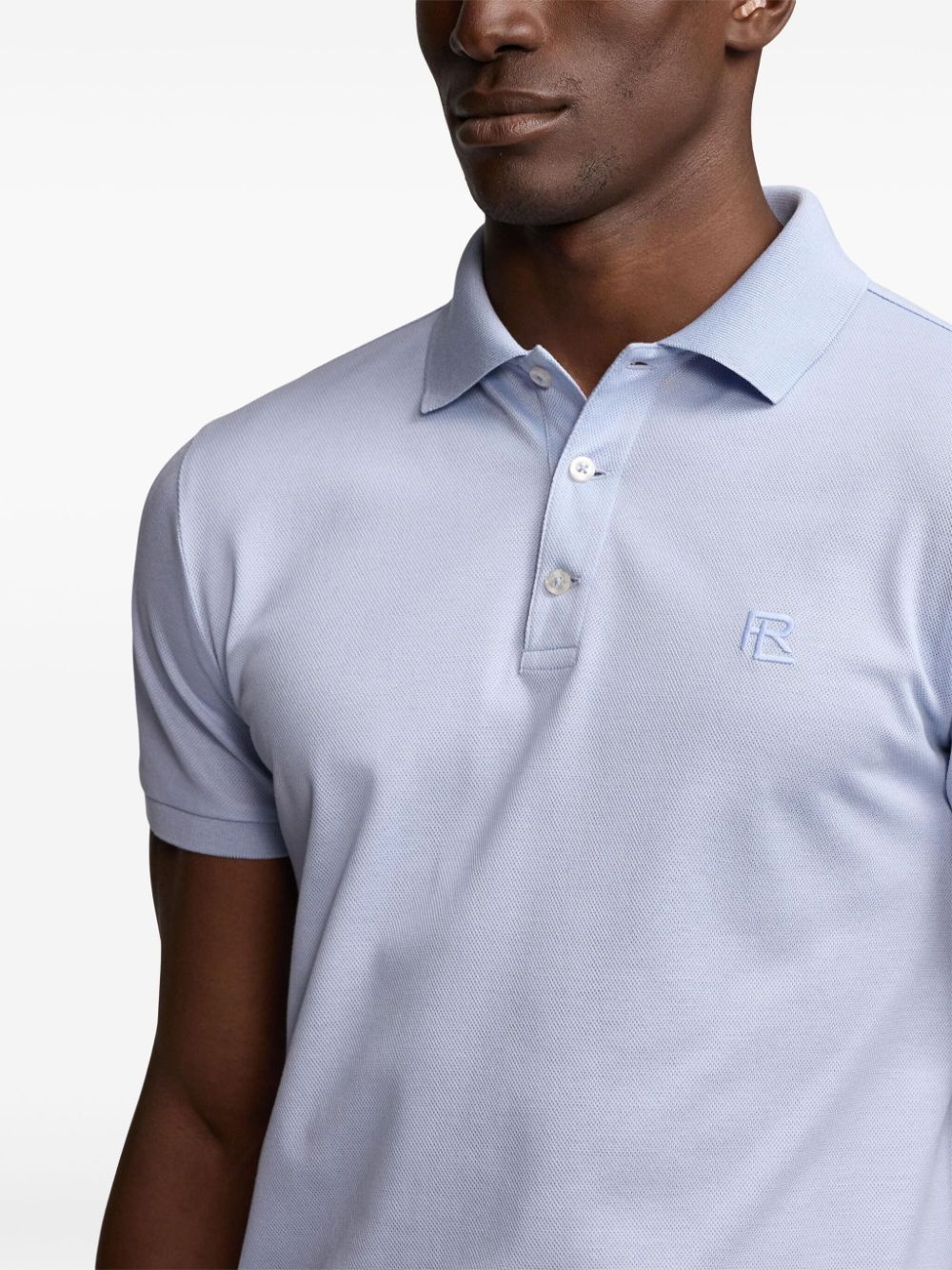 embroidered-logo polo shirt - 5