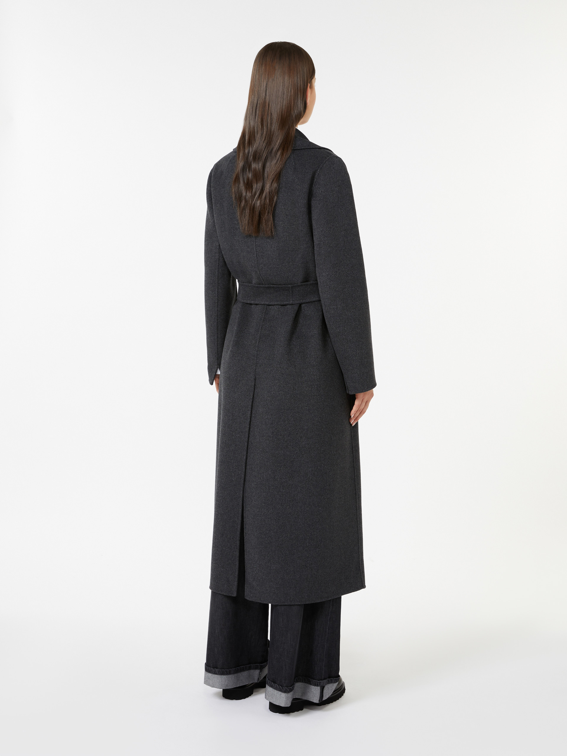 POLDO Wool drap wrap coat - 4