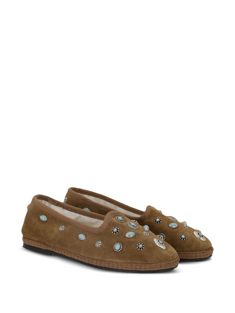 FORTELA Frutate stud suede ballet flats outlook