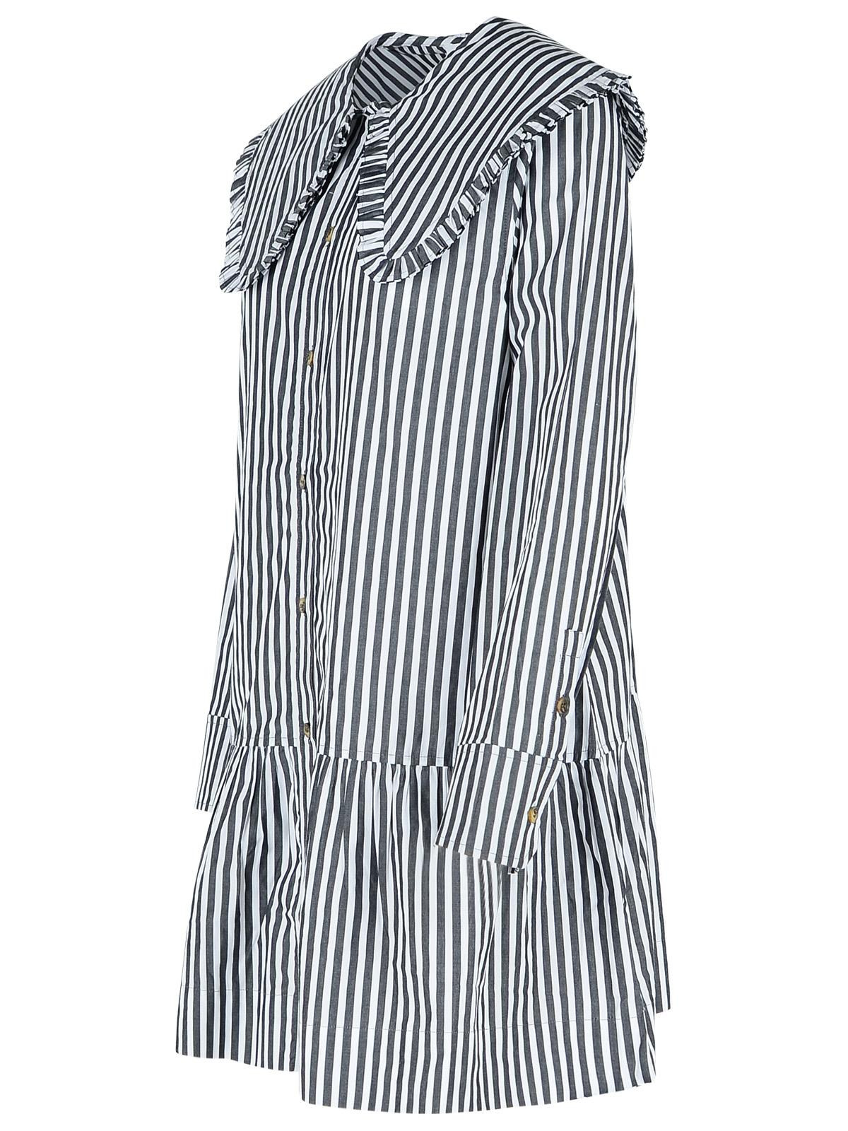 Ganni Black Cotton Dress Women - 2