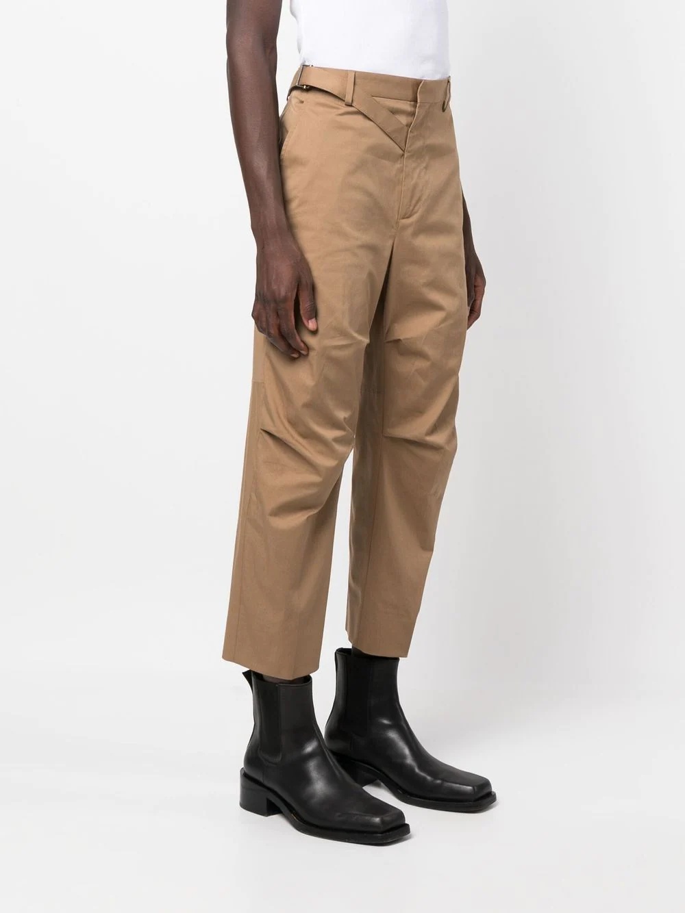 slim-cut chino trousers - 3