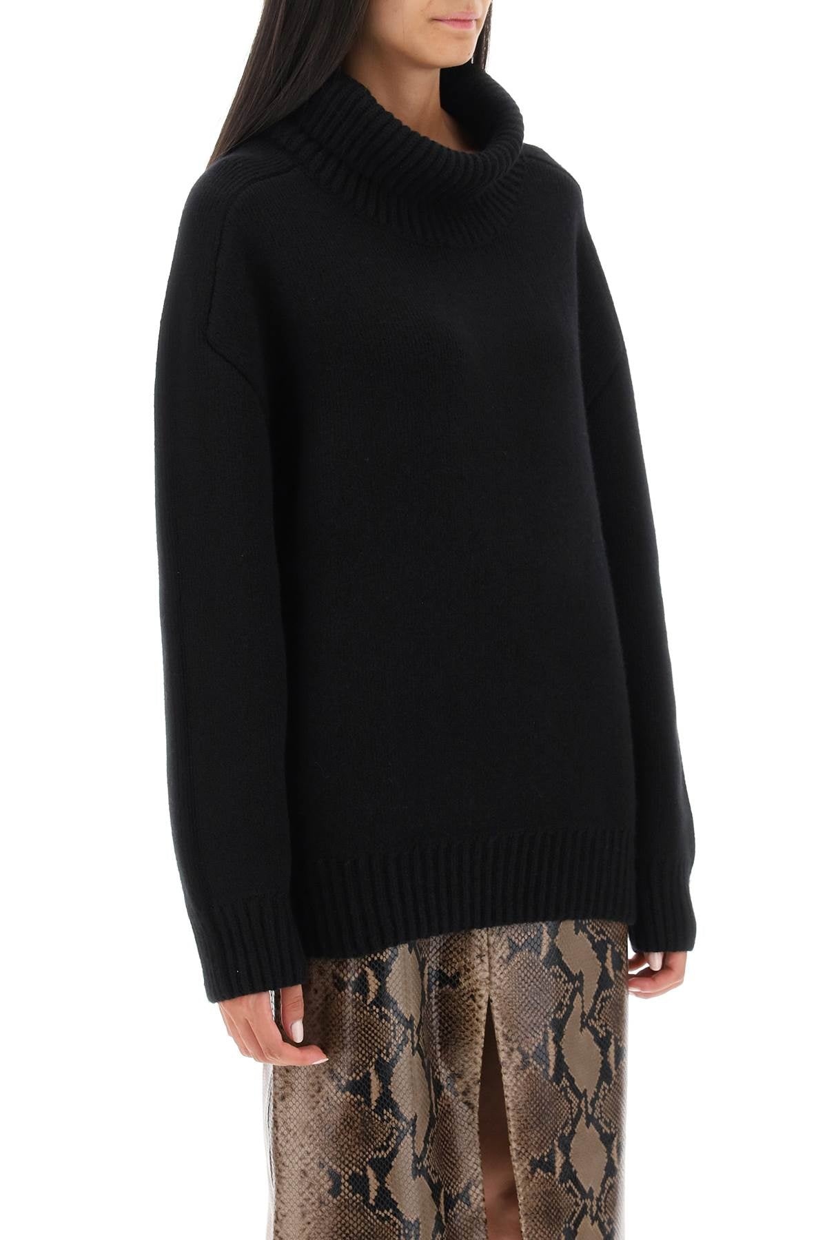 'LANDEN' OVERSIZED FUNNEL-NECK SWEATER - 3