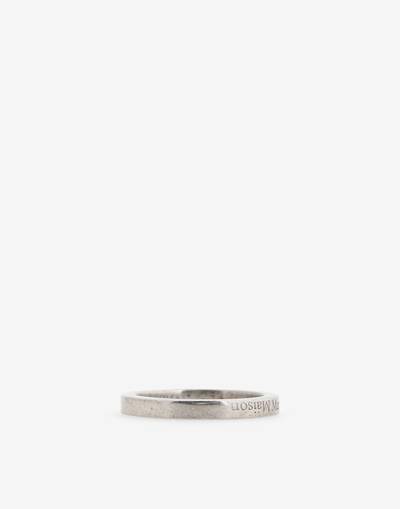 Maison Margiela Logo silver slim ring outlook