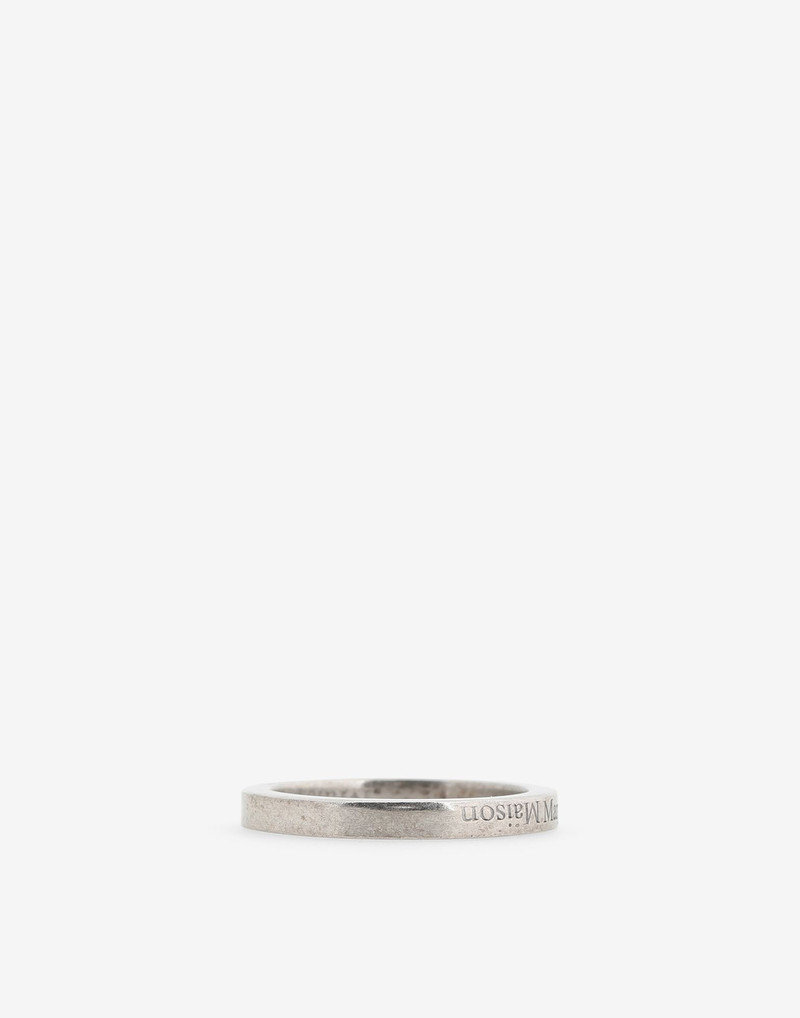 Maison Margiela Logo silver slim ring outlook