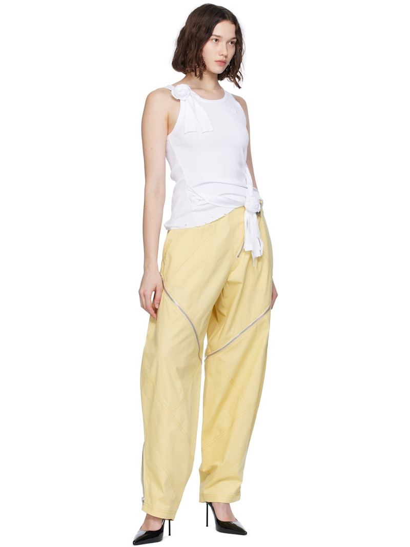 THE ATTICO Yellow Long Trousers outlook