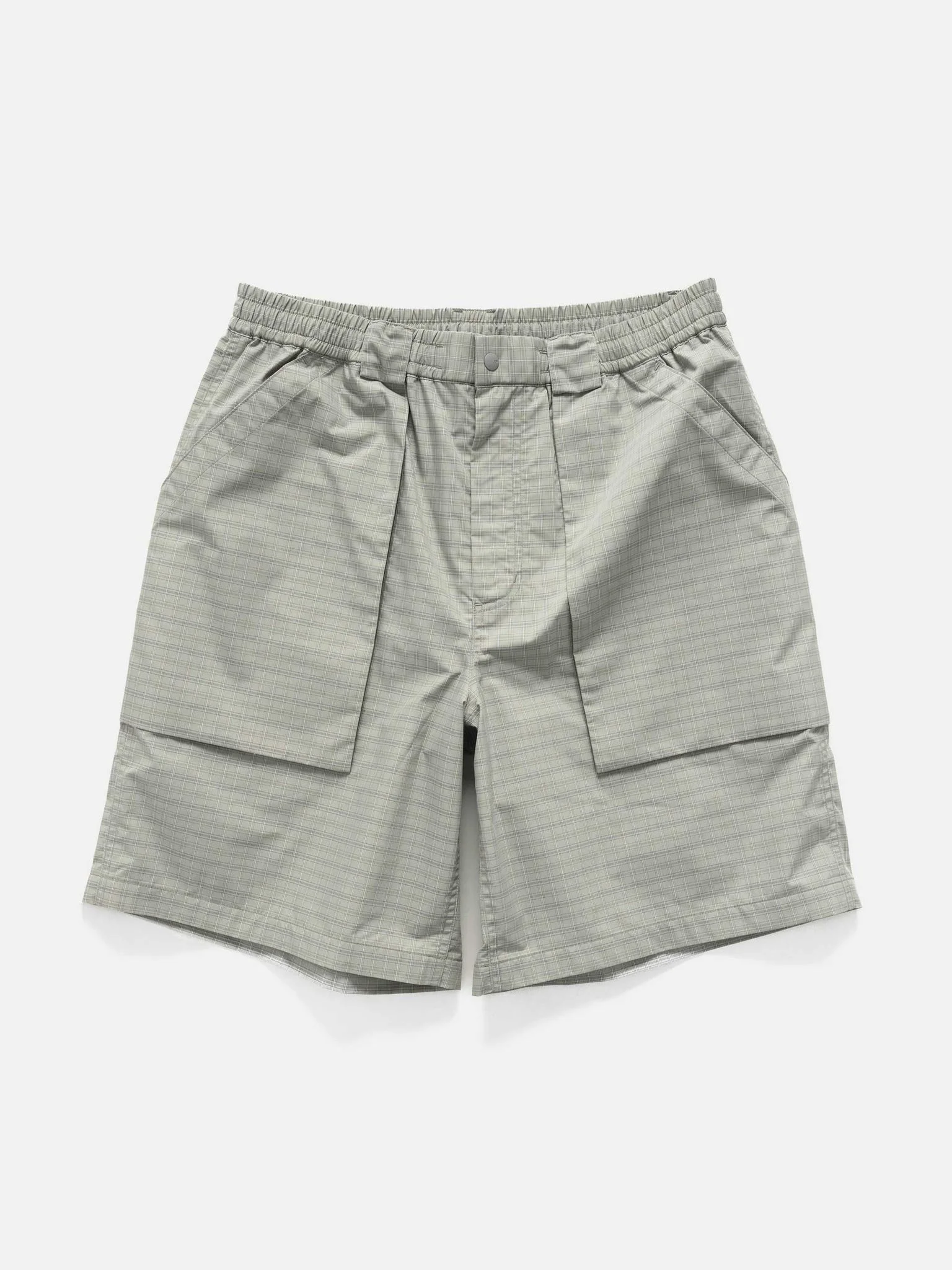 Tech 3D Pocket Cargo Shorts Summer Plaidlt. Gray - 1