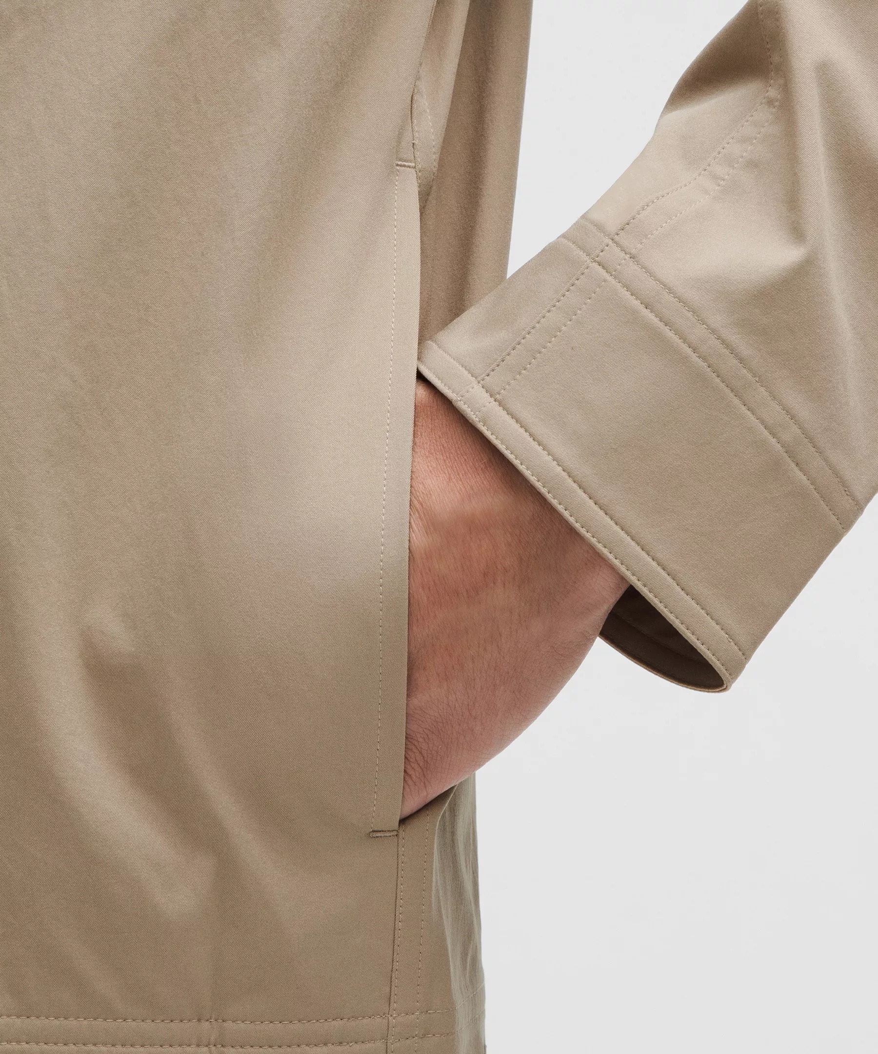 Woven Button-Up Overshirt - 5