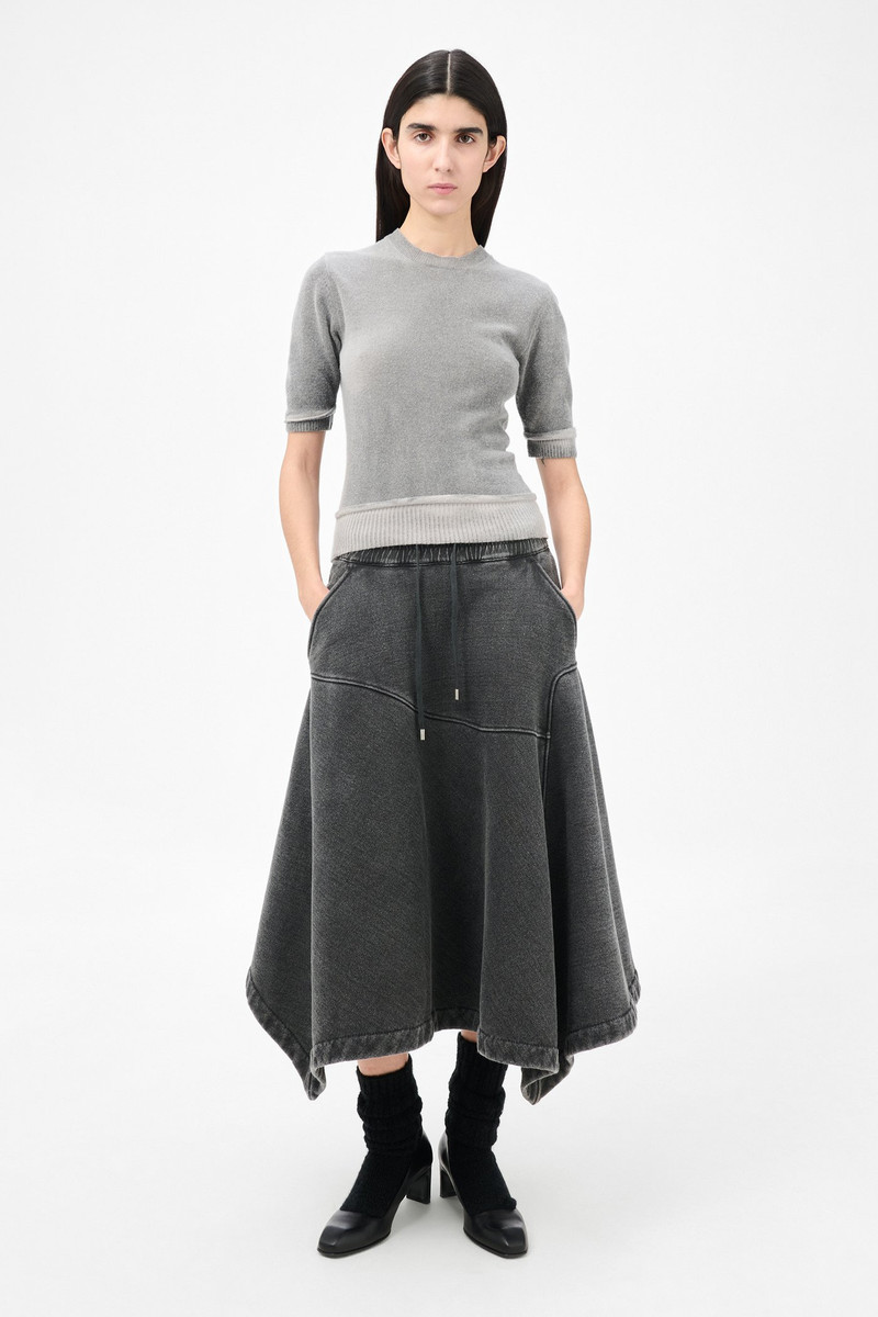 Our Legacy Dual Tee Grey Spray Dye Cherub Wool outlook