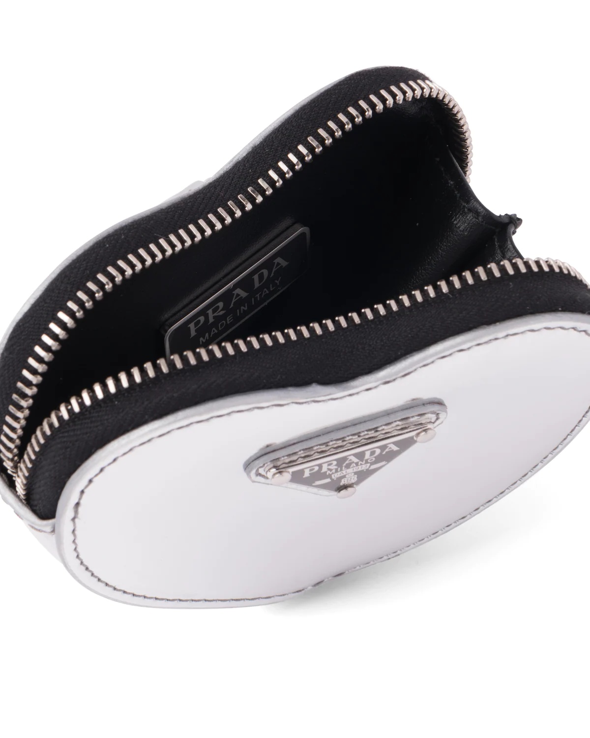 Brushed leather heart mini-pouch - 3