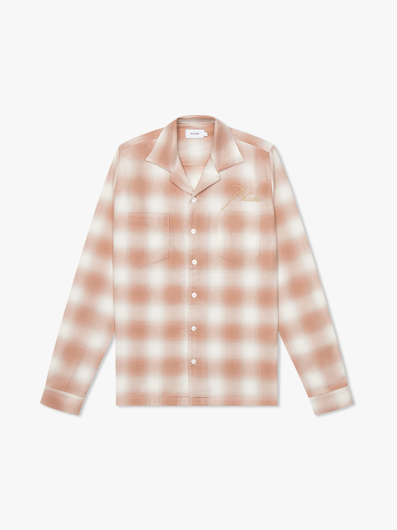 SAND PLAID FLANNEL 1