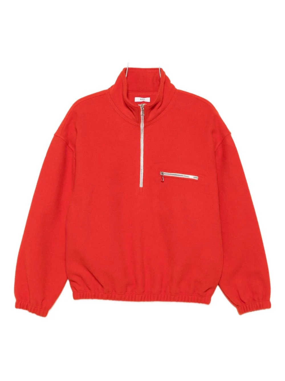 virgin wool zip-up sweater - 1