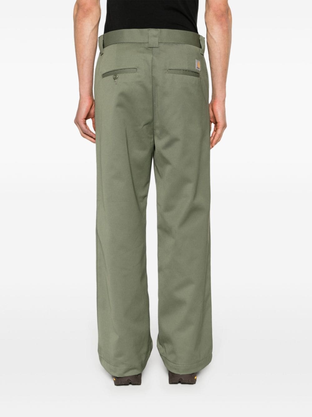 Brooker logo-patch trousers - 4