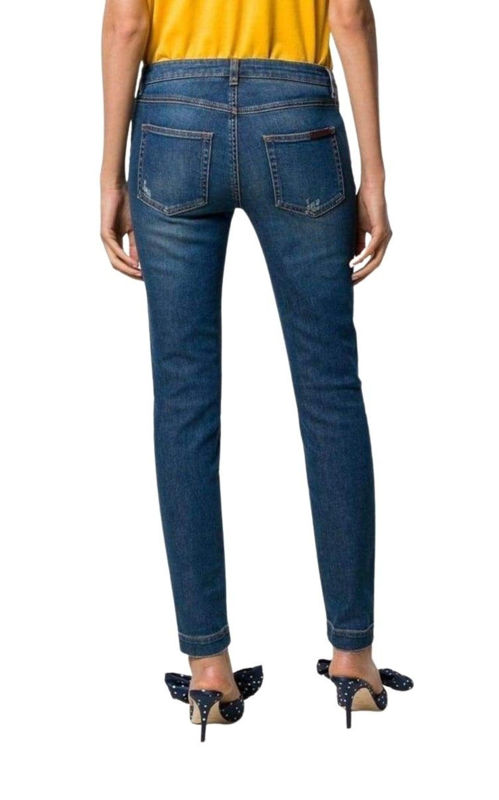 Embroidery Skinny-fit Jeans - 4