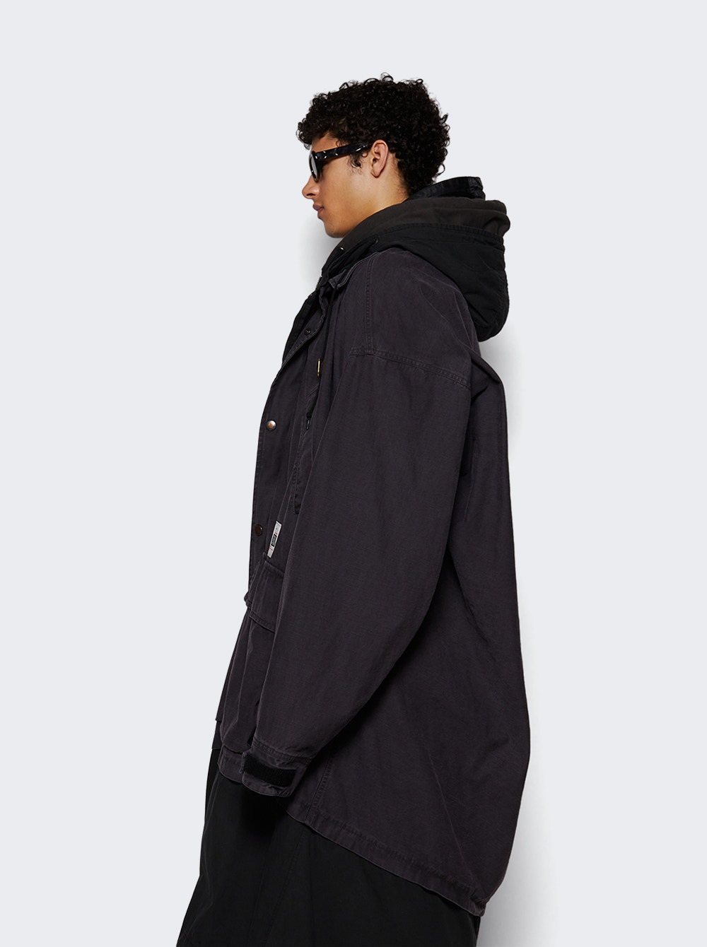 Quadruple Layered Coat Black - 3