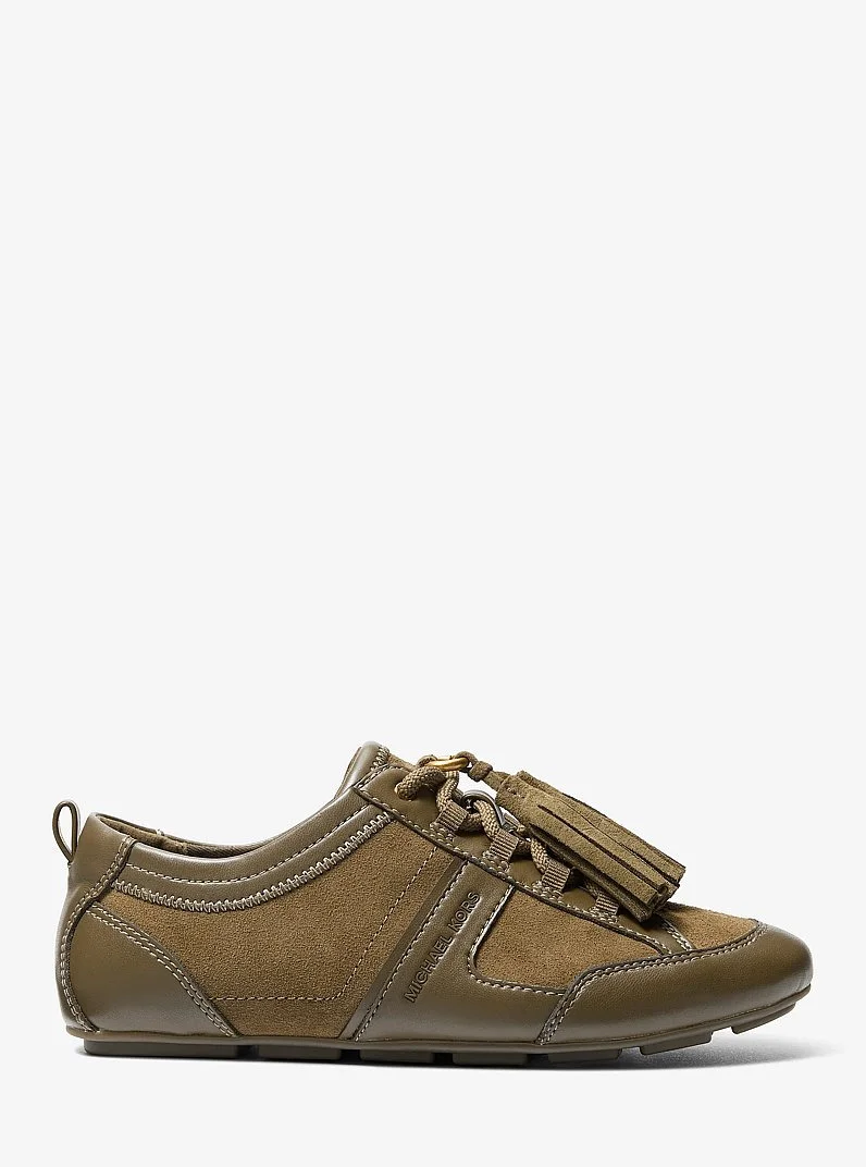 Keely Tassel Suede Trainer - 1