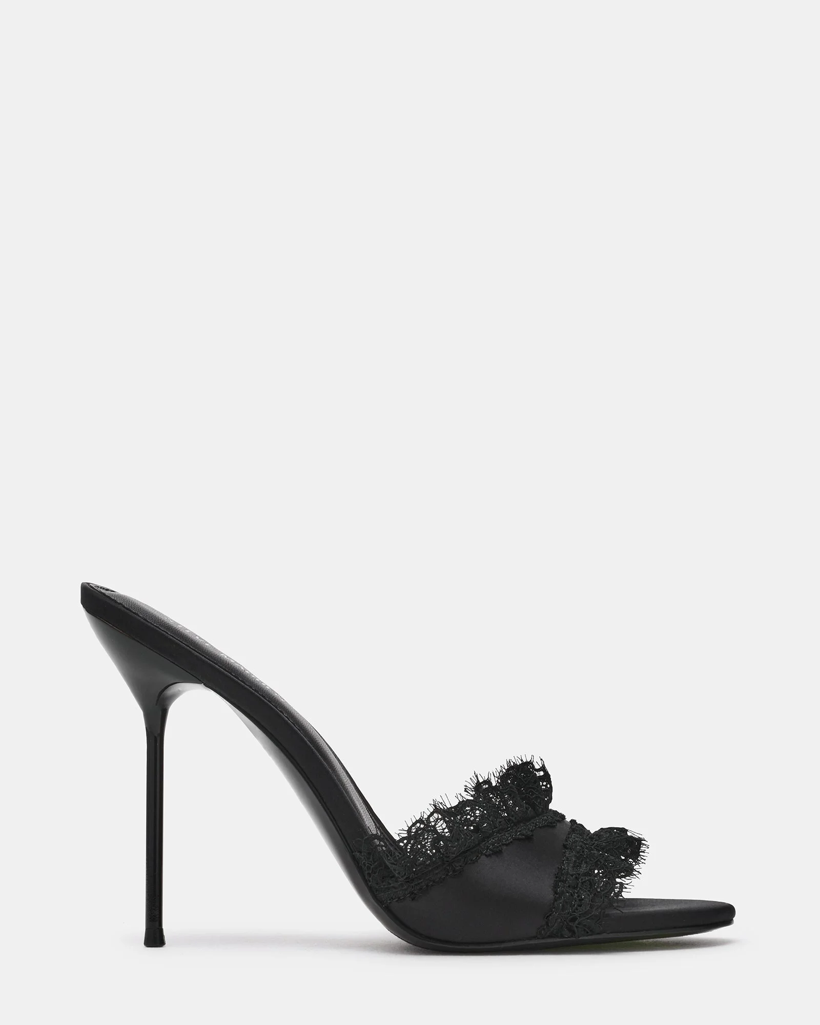 DAVINA BLACK SATIN LACE - 1