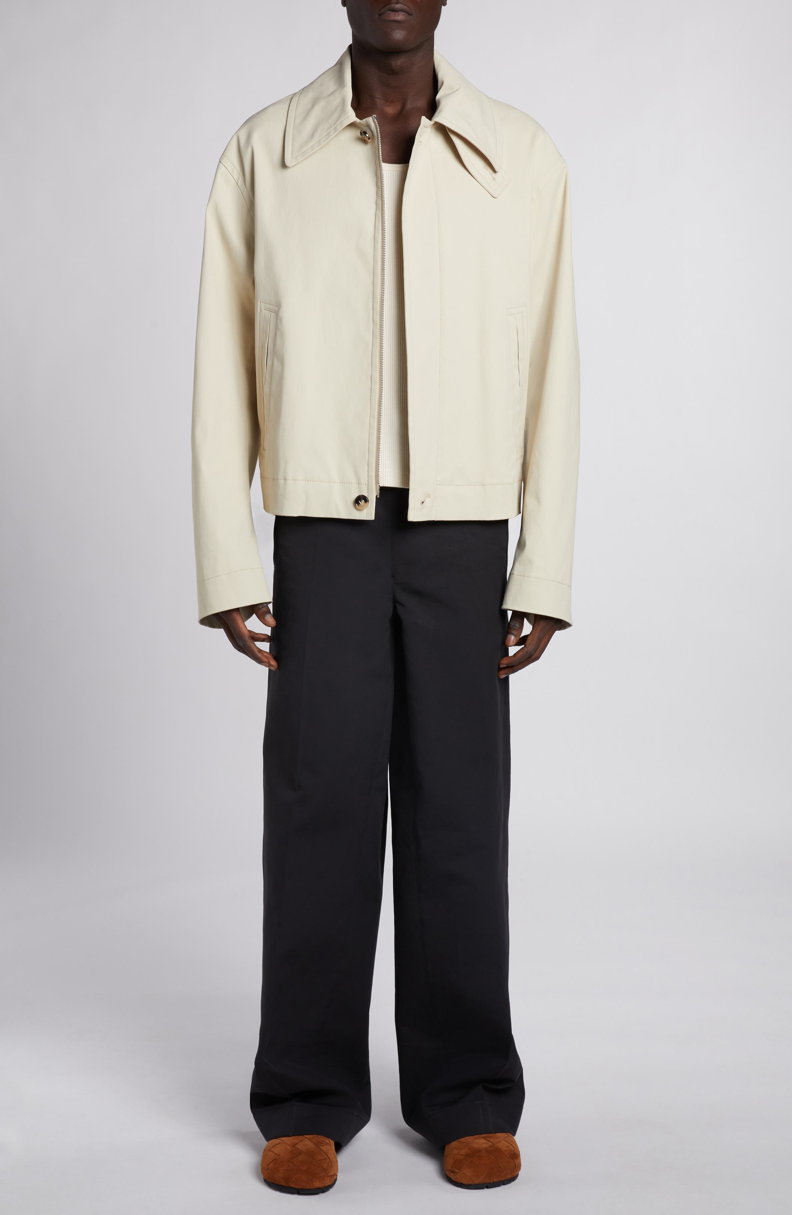 Regular Fit Stretch Cotton Jacket - 2