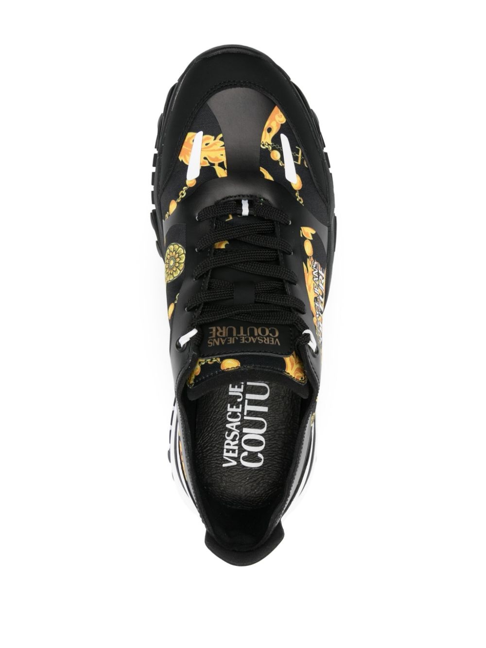 Barocco-print sneakers - 4