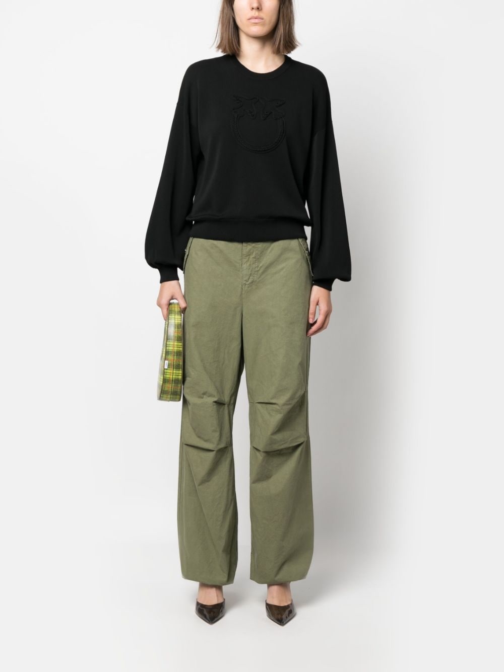 mid-rise cotton cargo pants - 2