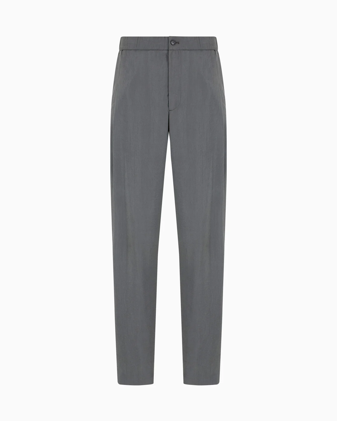 WASHED, SILK-BLEND, SINGLE-PLEAT TROUSERS - 1