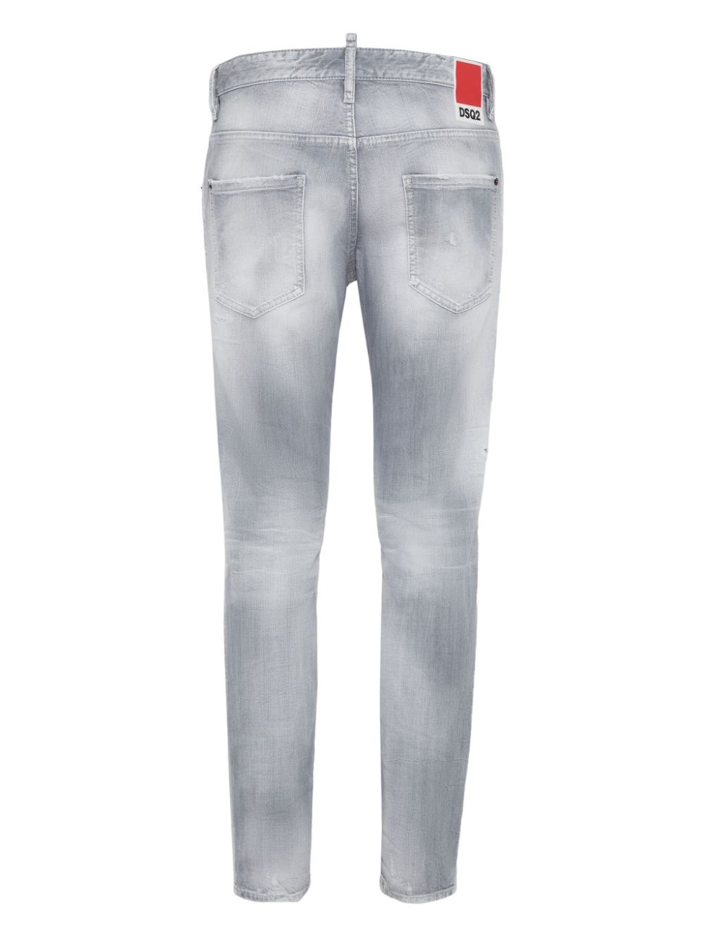 washed tapered jeans - 2