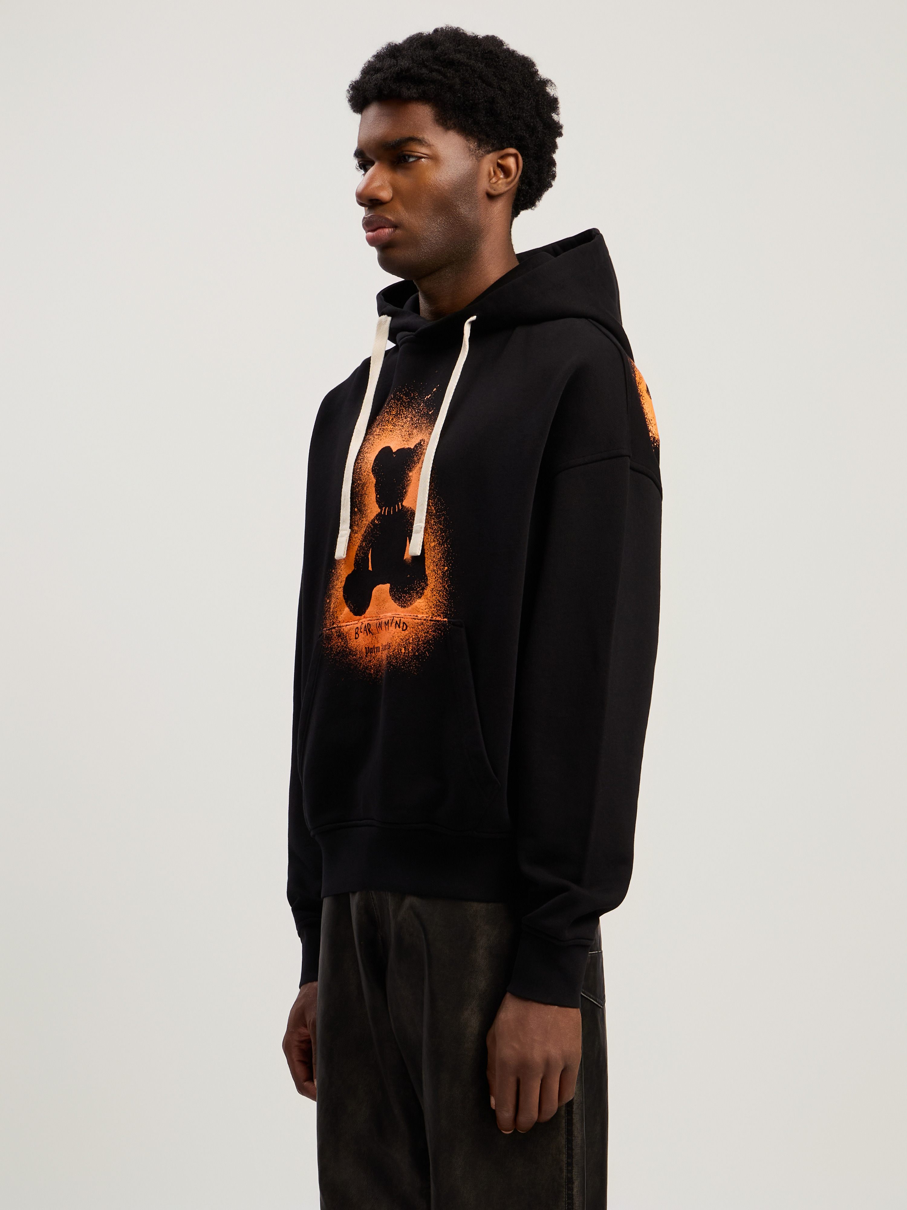 Spray Bear Loose Hoodie - 3
