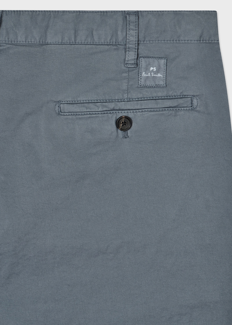 Paul Smith Stone Blue Stretch Pima-Cotton Shorts outlook