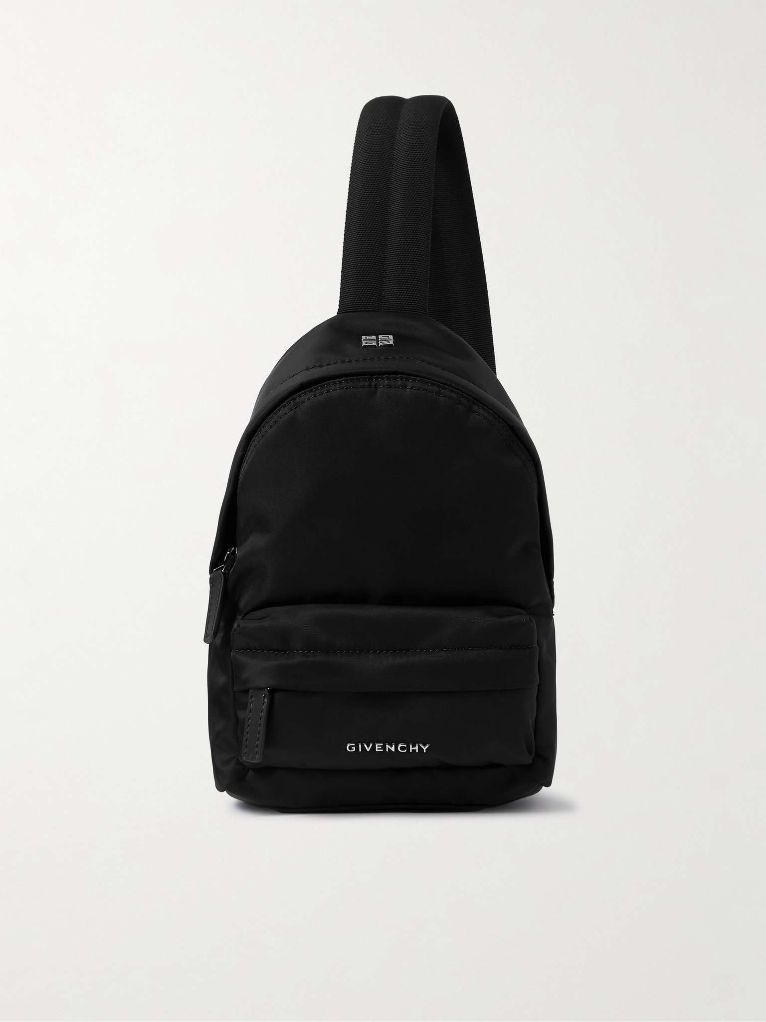 Essential U Small Leather-Trimmed Shell Backpack - 1