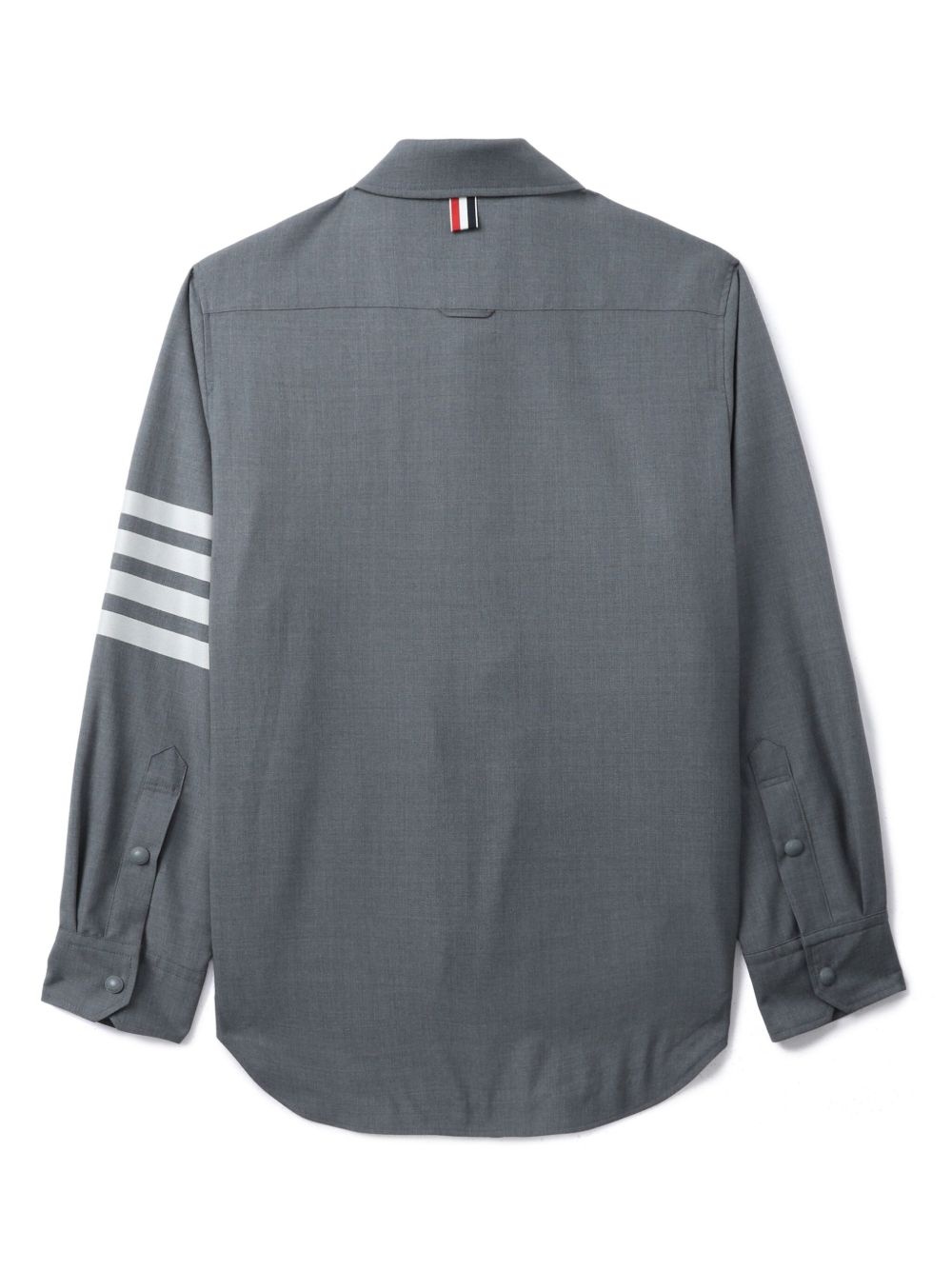 snap front shirt jacket - 6