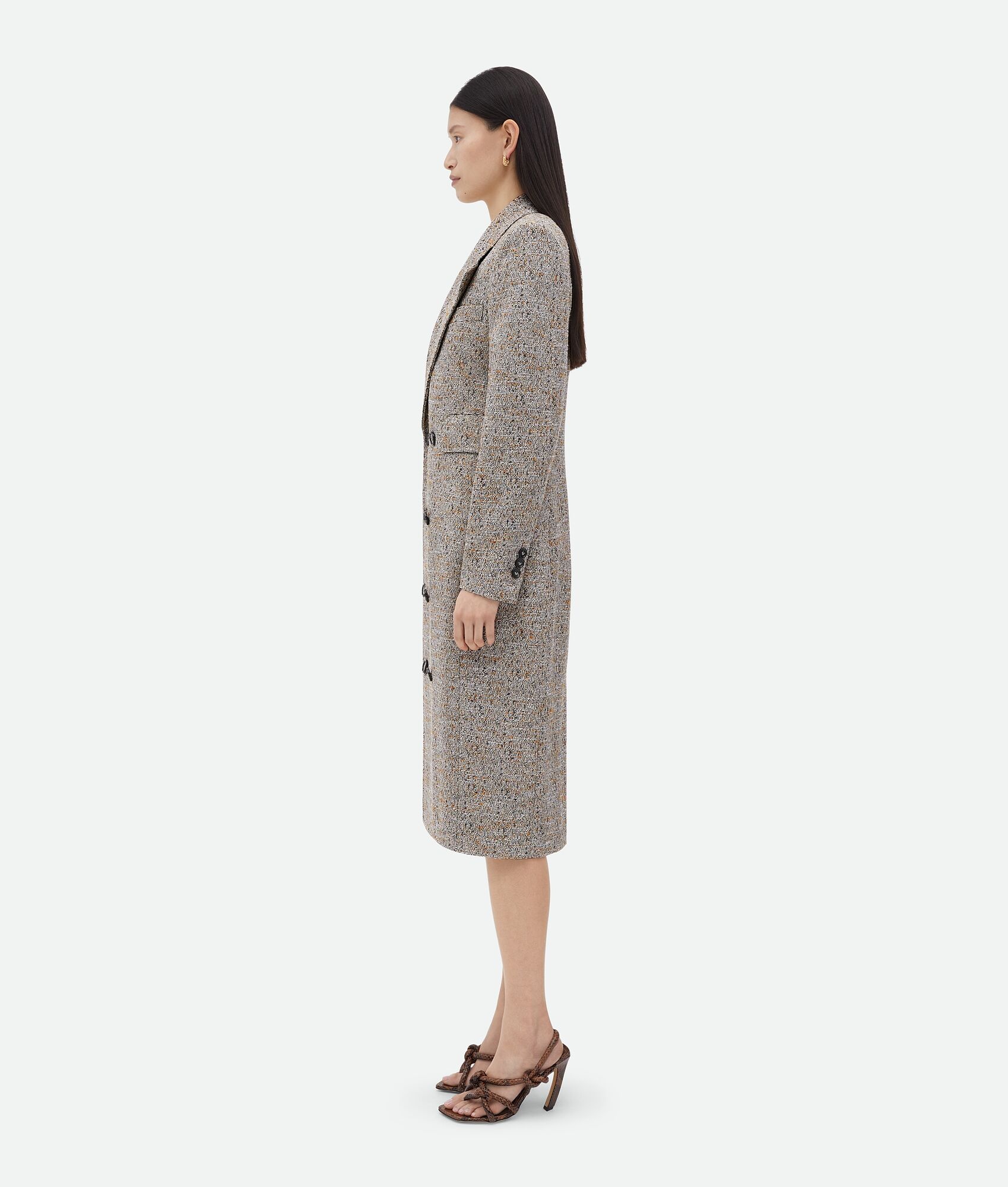 Textured Silk Blend Coat - 2