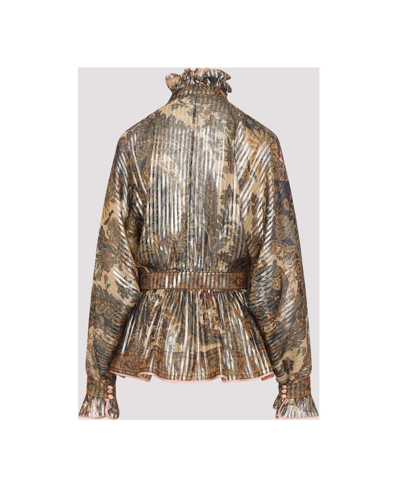 Printed Pekin Blouse - 4