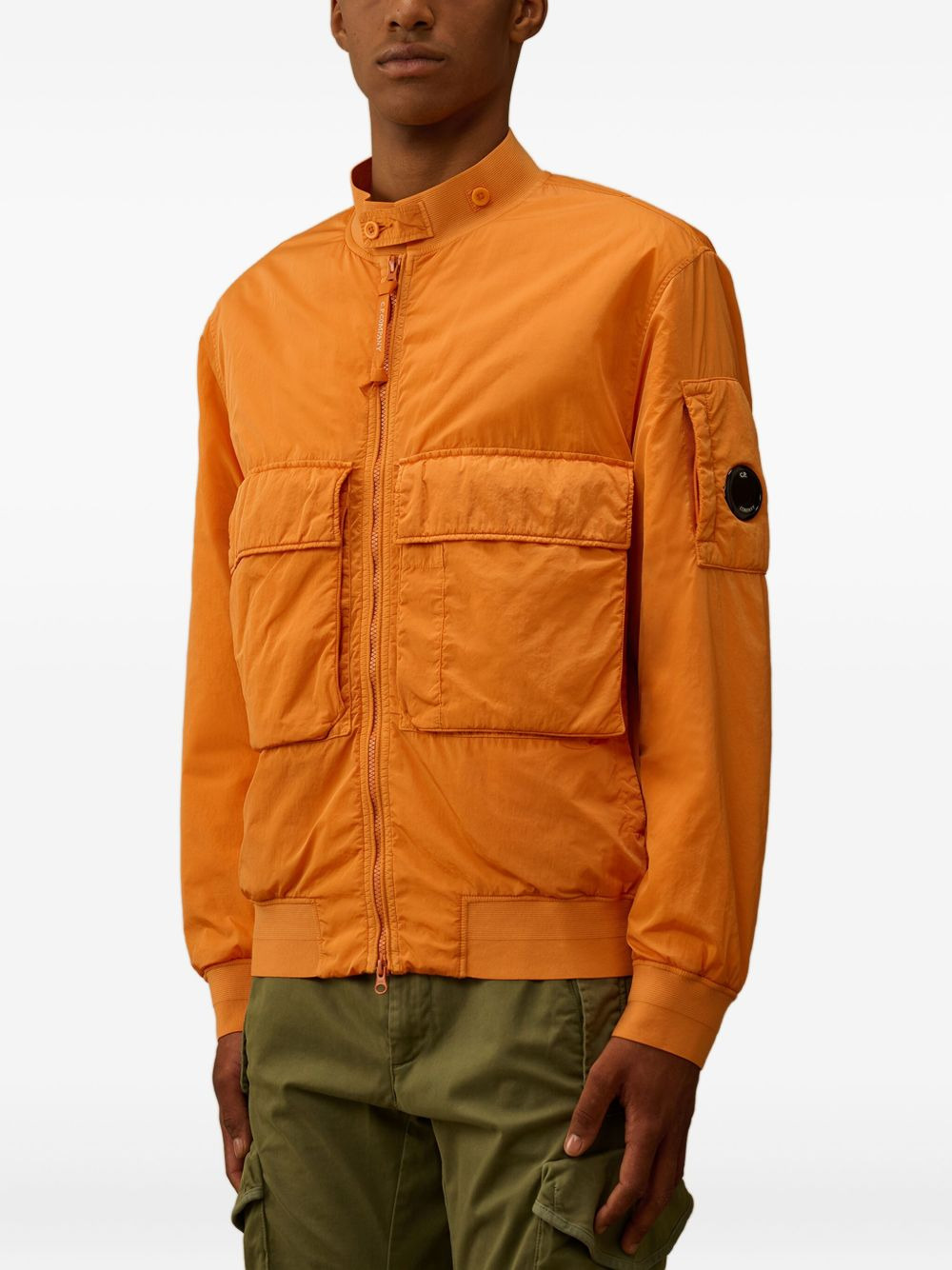 cargo-pocket zip-up jacket - 3