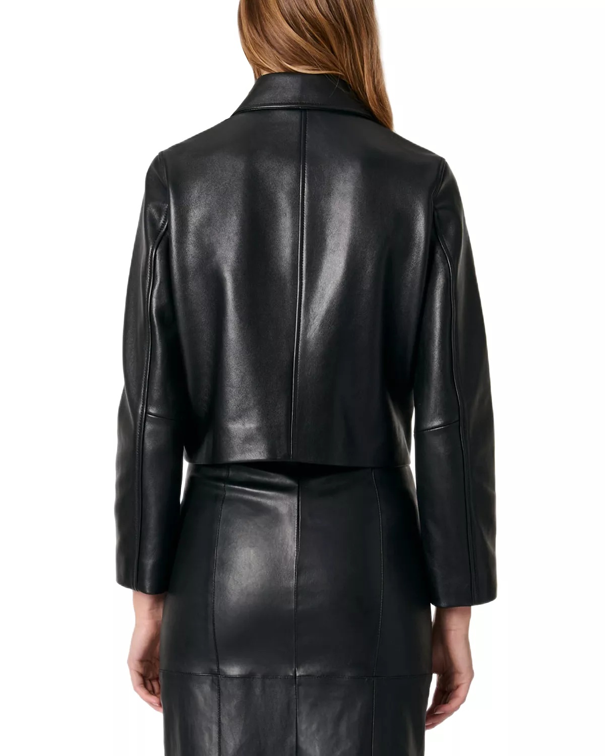 Cropped Leather Jacket - 3