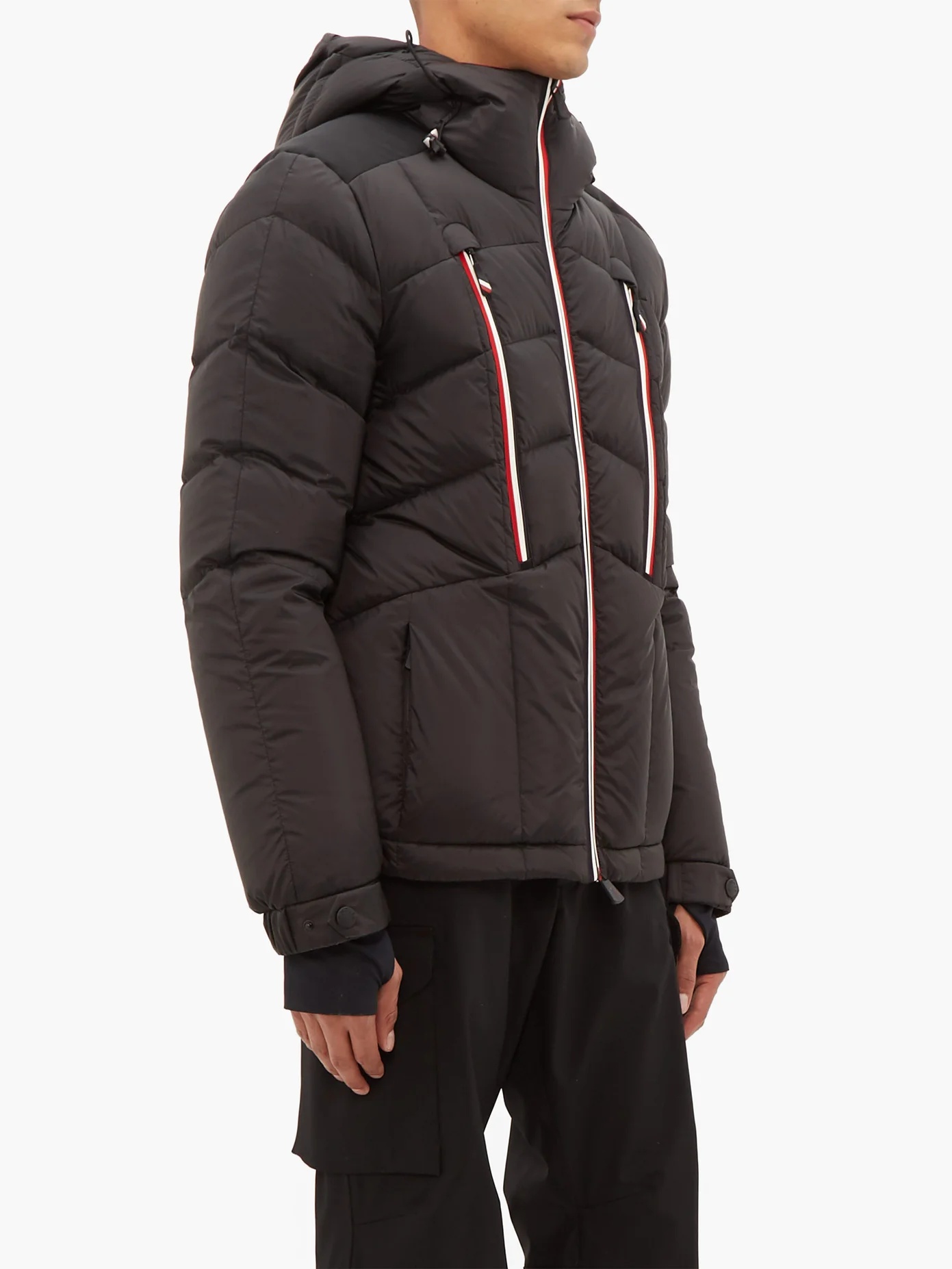 Arnensee tricolour-trim quilted down ski jacket - 2