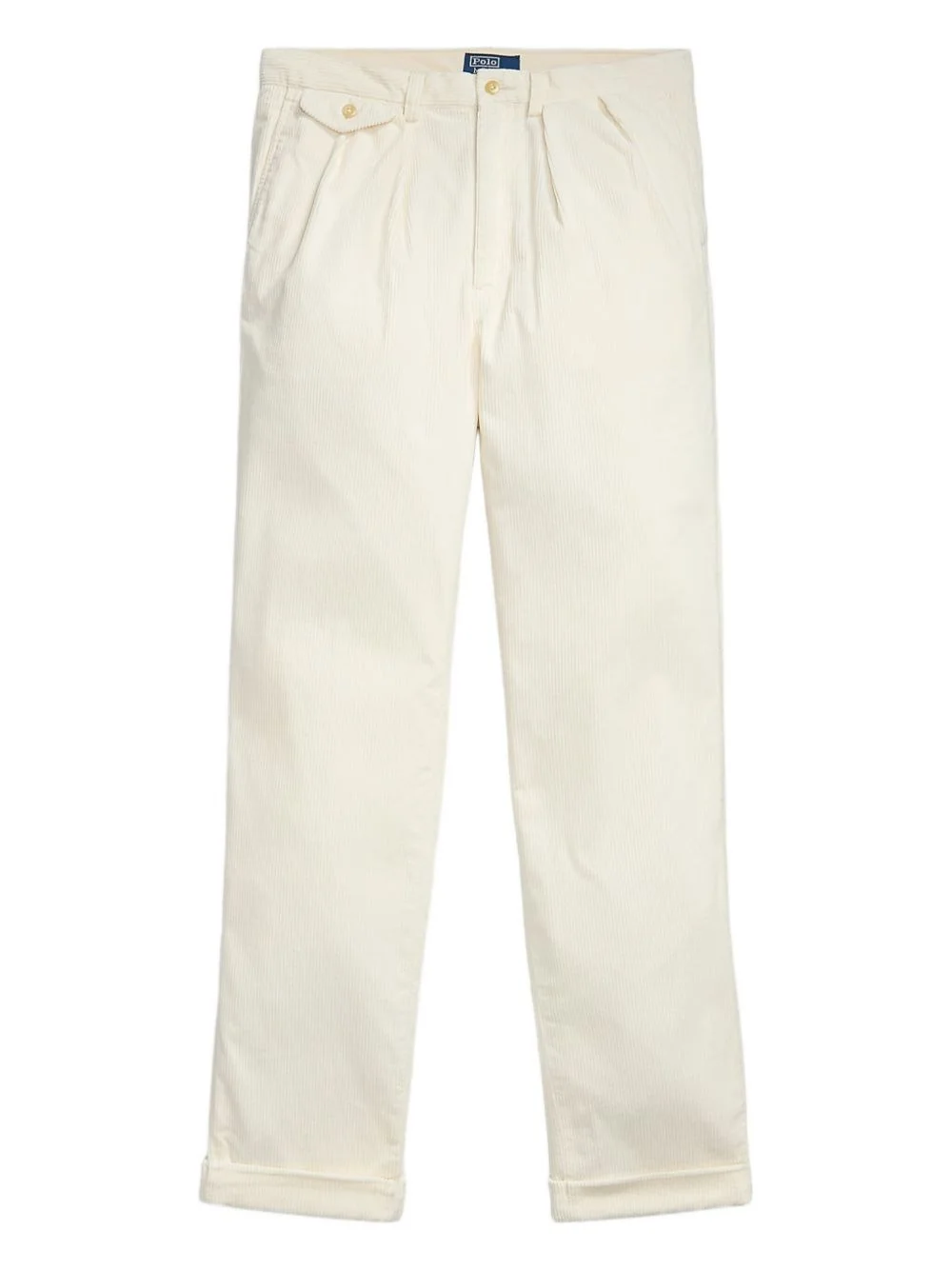corduroy pleated trousers - 1