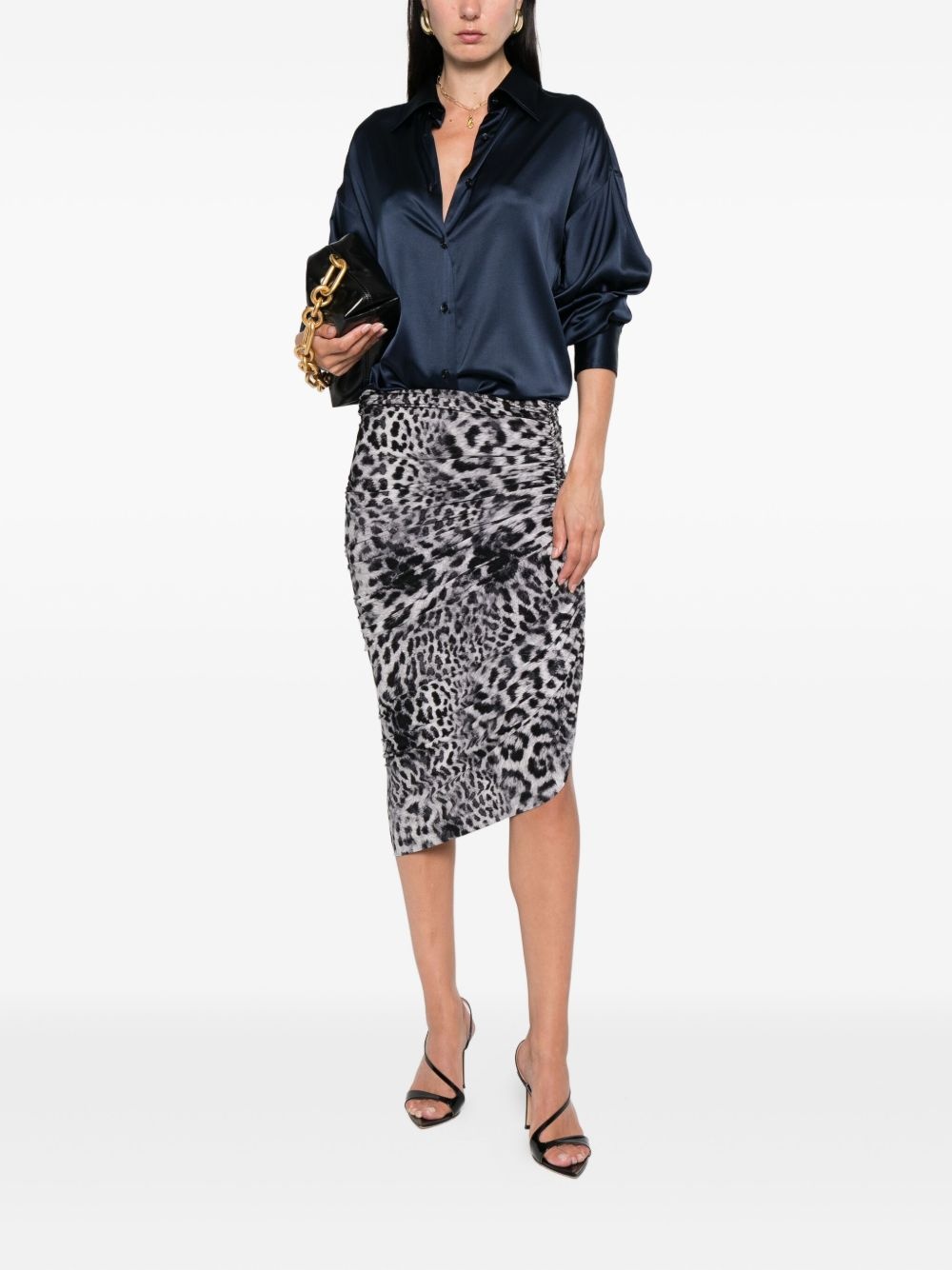 silk-blend shirt - 2