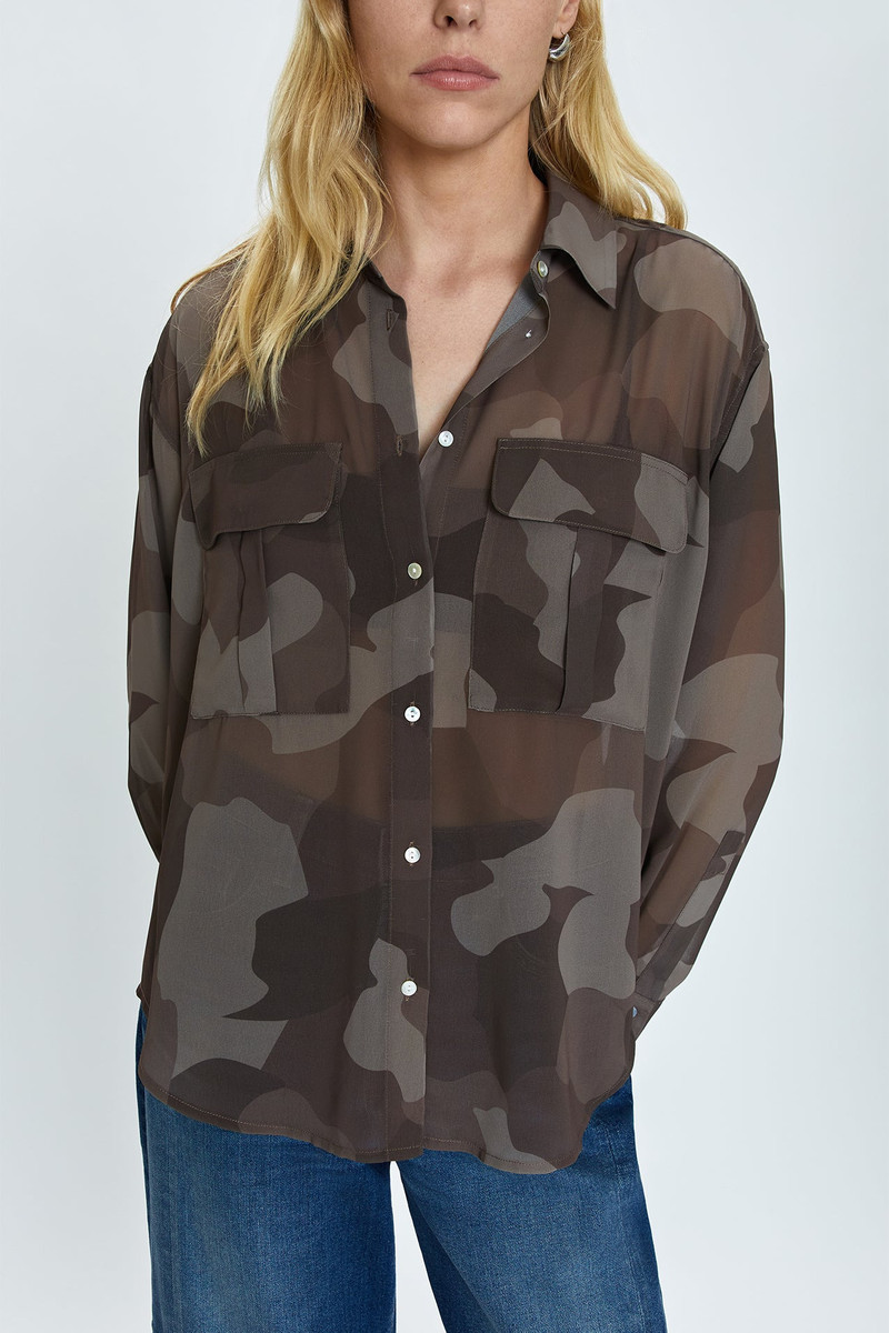 REESE SHEER SHIRT - CAMO 4