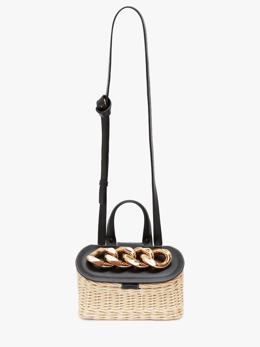SMALL CHAIN LID BASKET BAG - 4