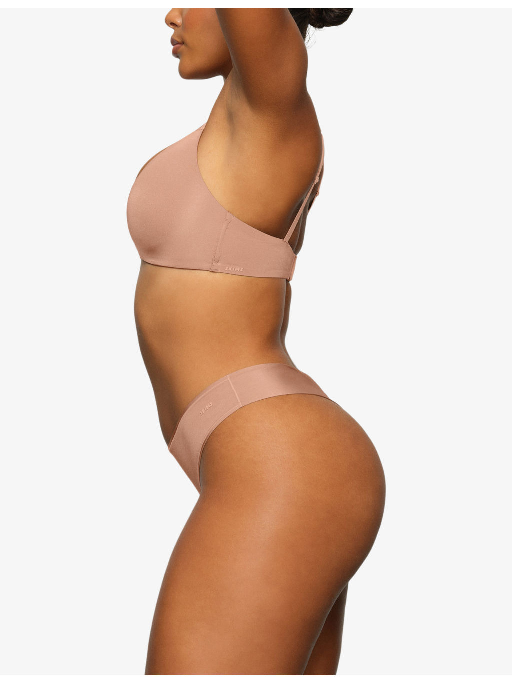 Wireless Form logo-embossed padded stretch-cotton bra - 3