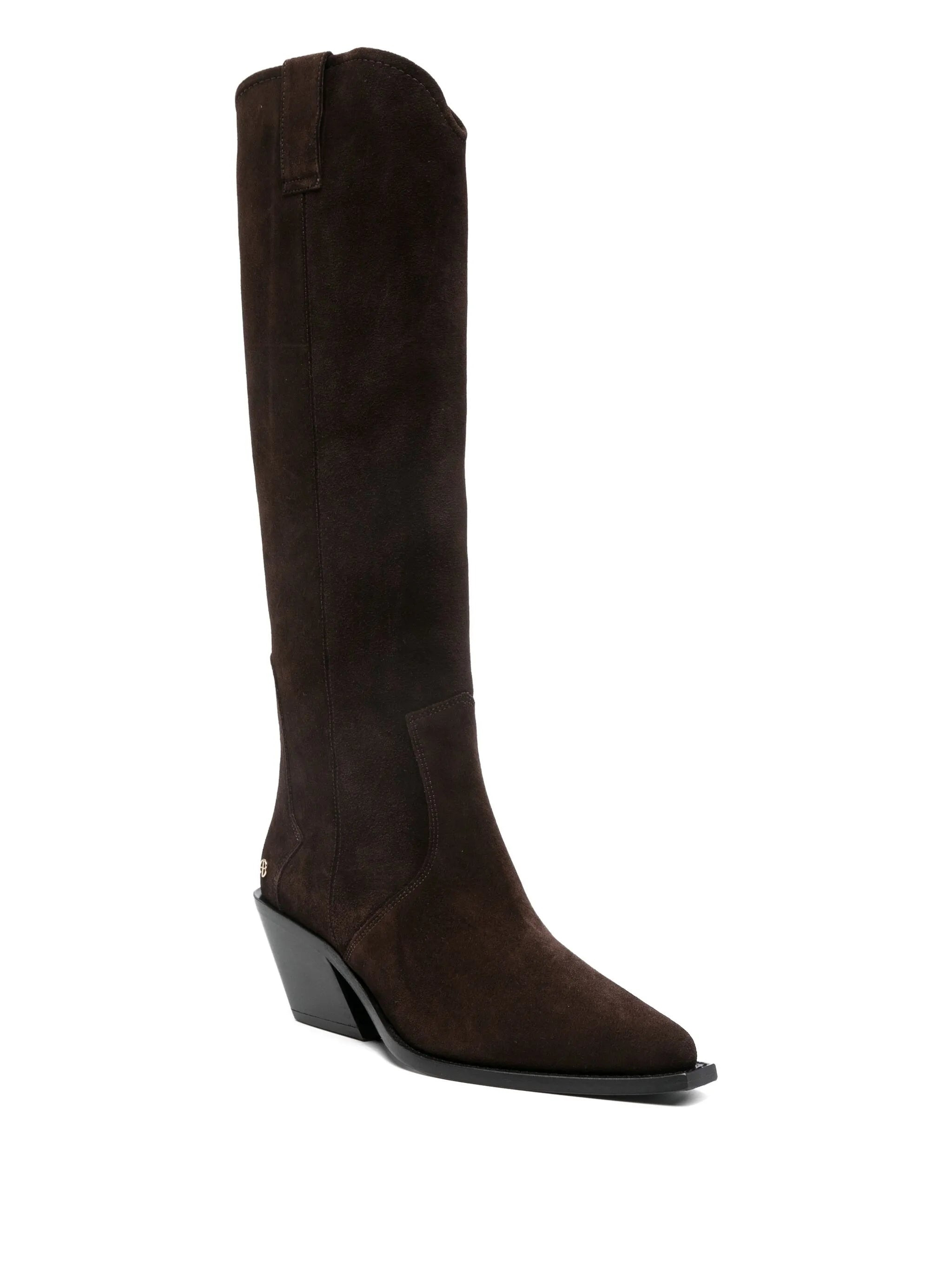 Anine Bing 70mm Tania Suede Knee-high Boots - 4